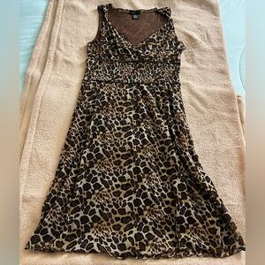 BCBGMAXAZRIA Leopard Print Dress